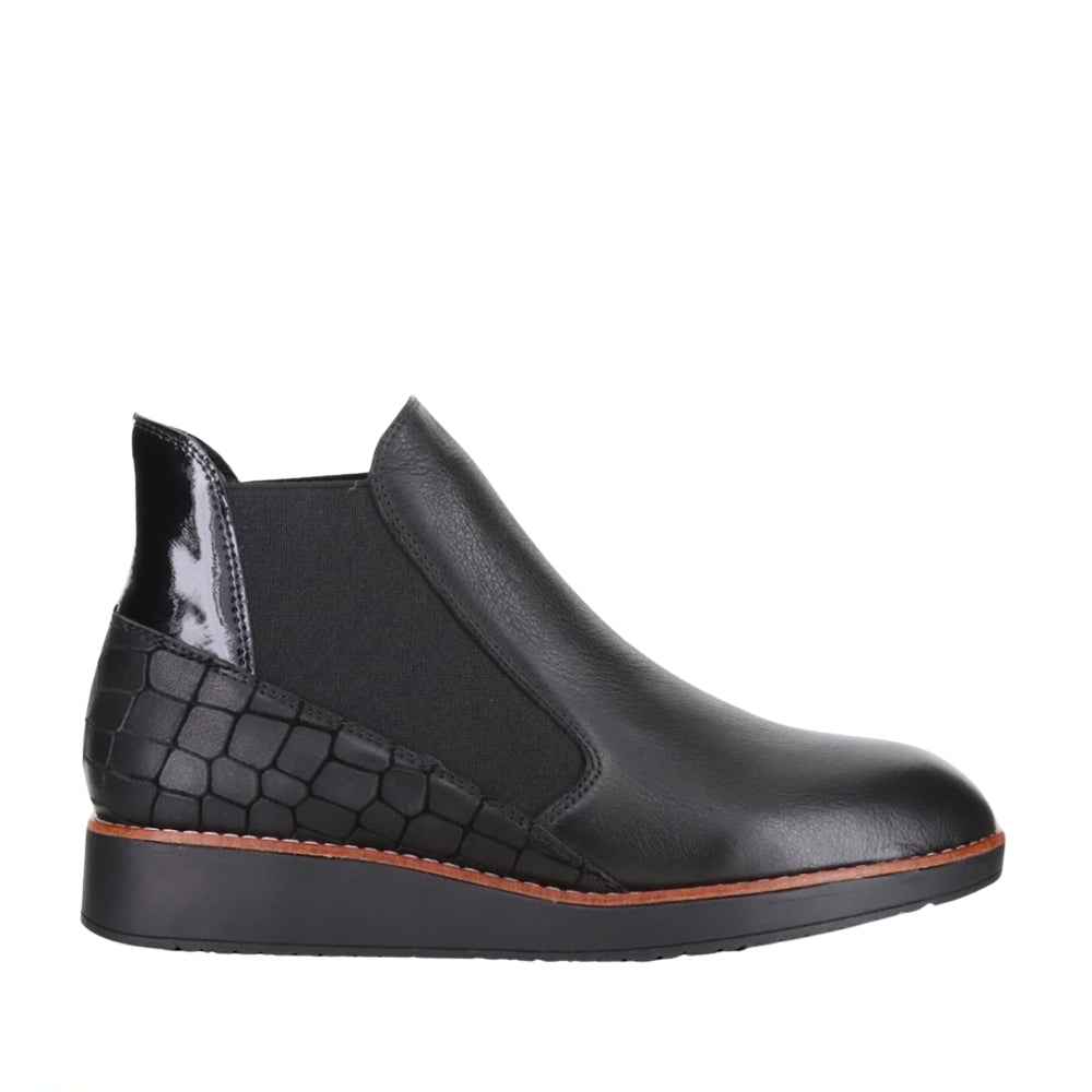 LESANSA RALLY BLACK PRINT Women Boots - Zeke Collection NZ