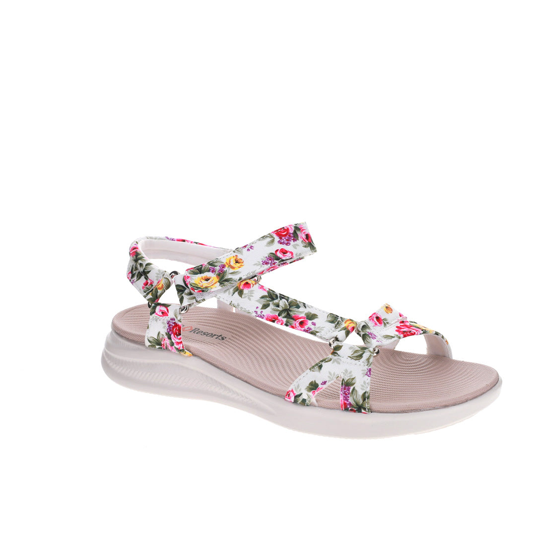 CC RESORTS FLOSS WHITE FLORAL Women Sandals - Zeke Collection NZ