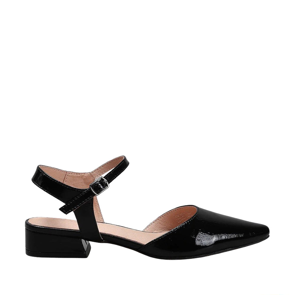 LE SANSA CORALIE BLACK PATENT Women Sandals - Zeke Collection NZ