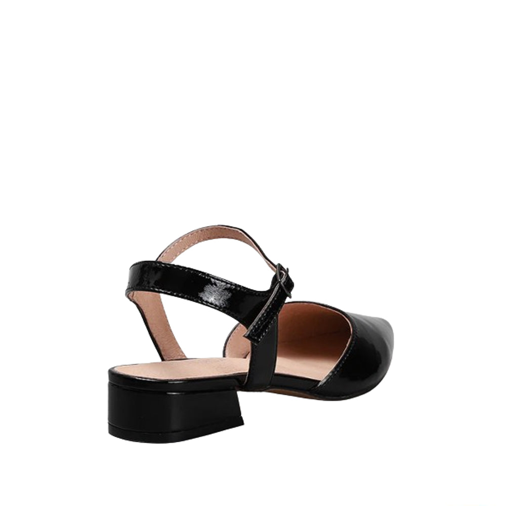 LE SANSA CORALIE BLACK PATENT Women Sandals - Zeke Collection NZ