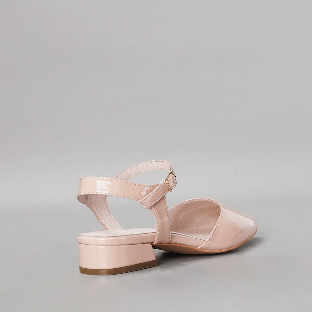 LE SANSA CORALIE NUDE PATENT Women Sandals - Zeke Collection NZ