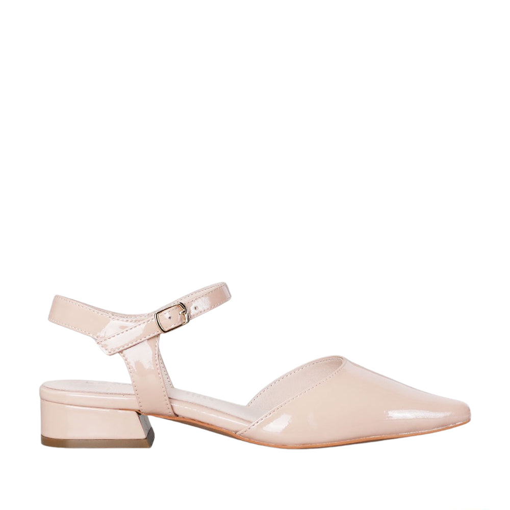 LE SANSA CORALIE NUDE PATENT Women Sandals - Zeke Collection NZ