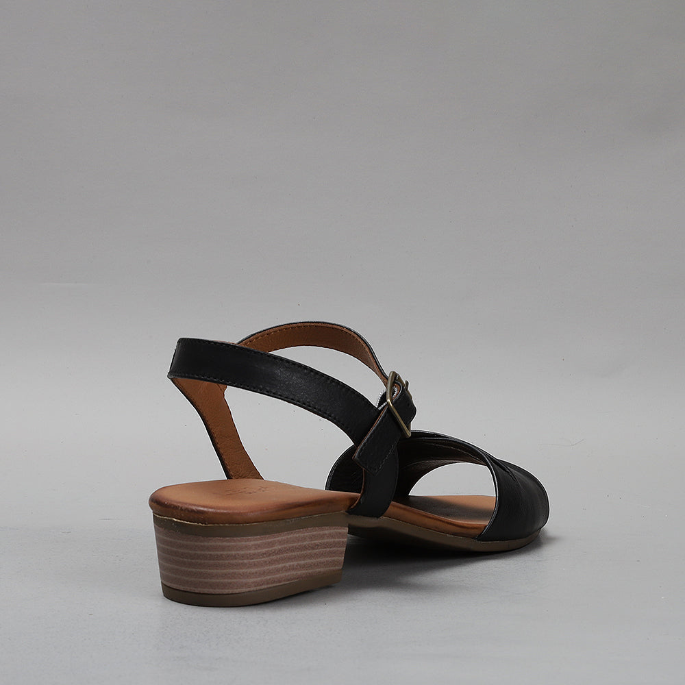 LE SANSA DELTA BLACK Women Sandals - Zeke Collection NZ