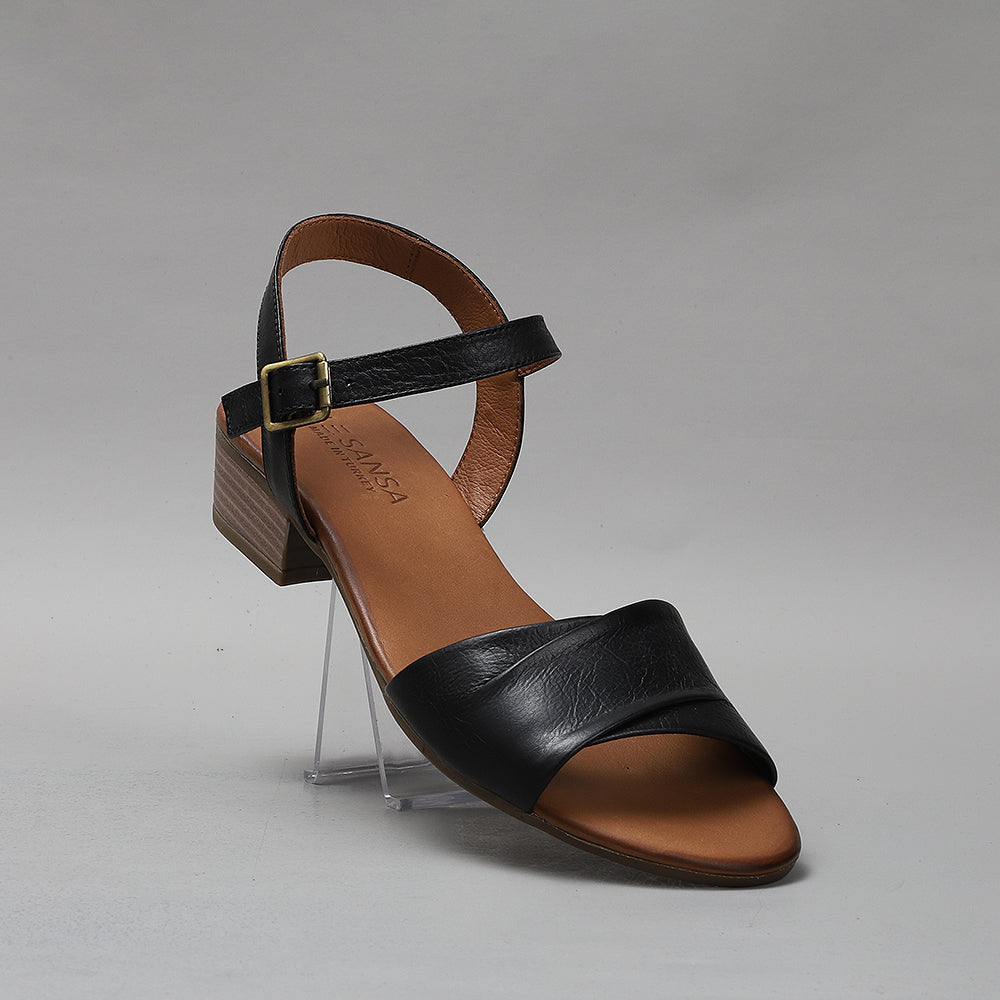 LE SANSA DELTA BLACK Women Sandals - Zeke Collection NZ