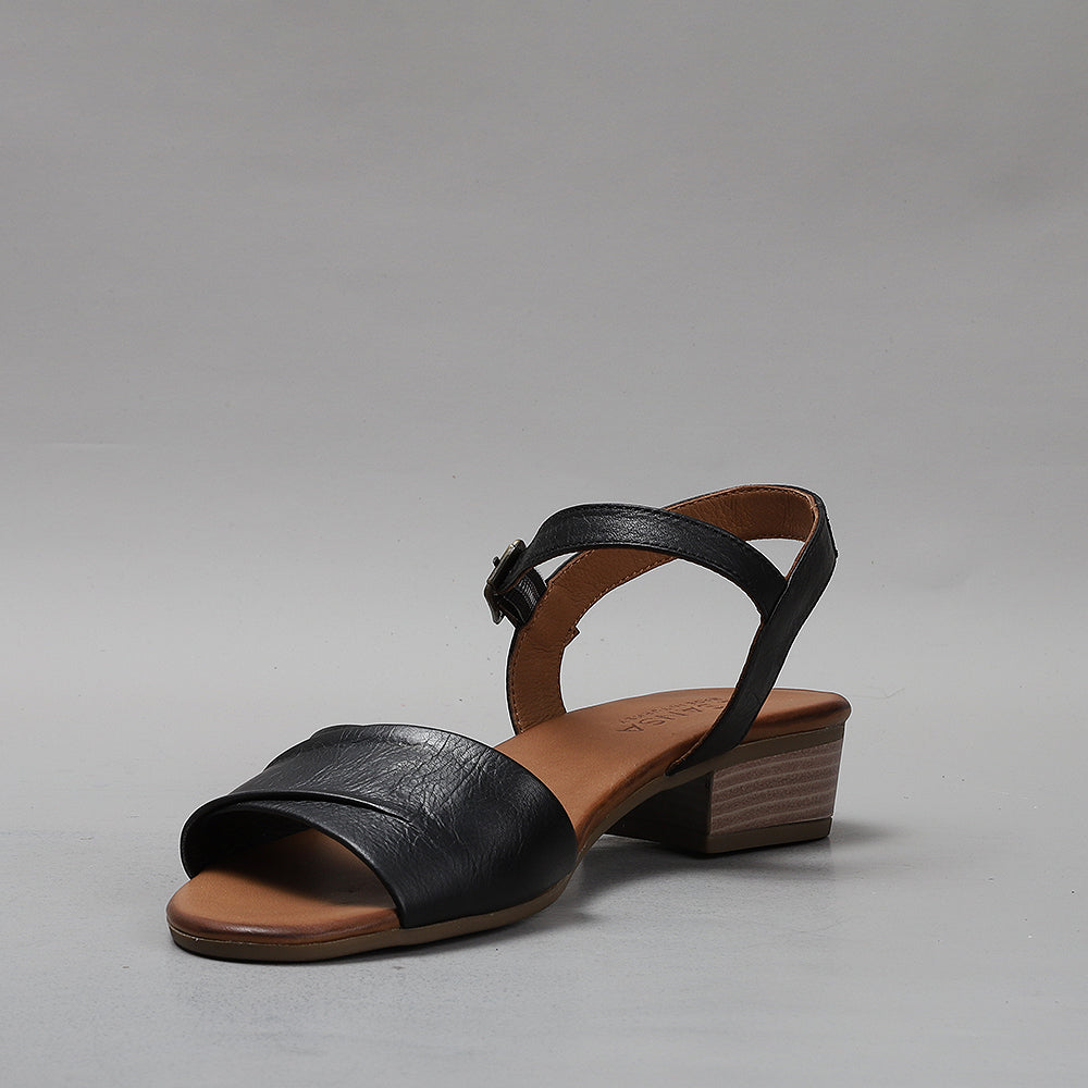 LE SANSA DELTA BLACK Women Sandals - Zeke Collection NZ