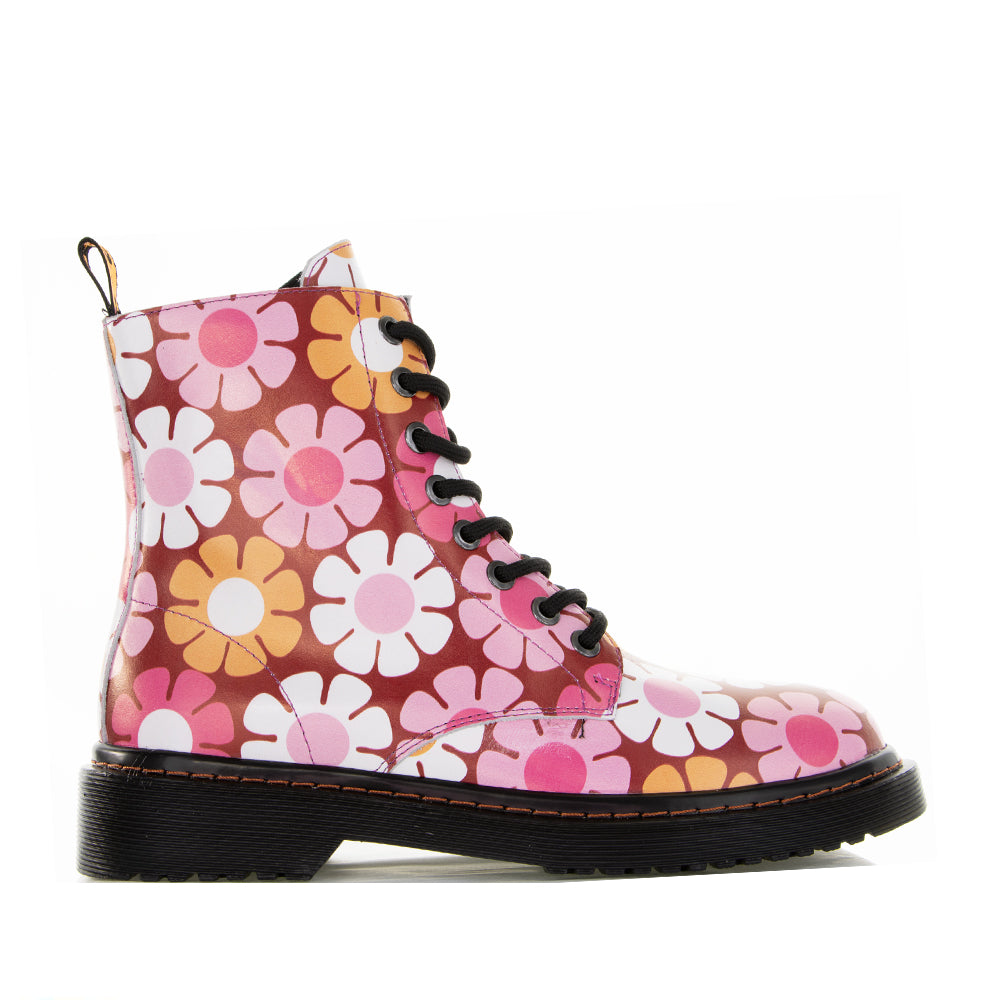 LESANSA DEPTH PINK FLORAL Women Boots - Zeke Collection NZ