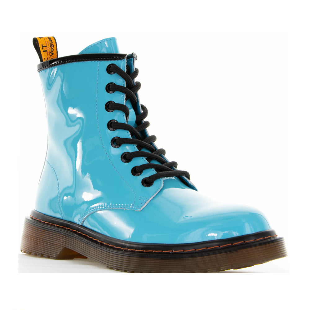 LESANSA DEPTH TURQUOISE PATENT Women Boots - Zeke Collection NZ