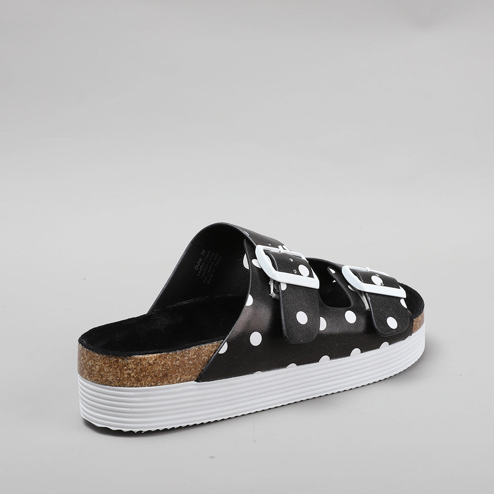 LESANSA DUKE BLACK DOT Women Flats - Zeke Collection NZ