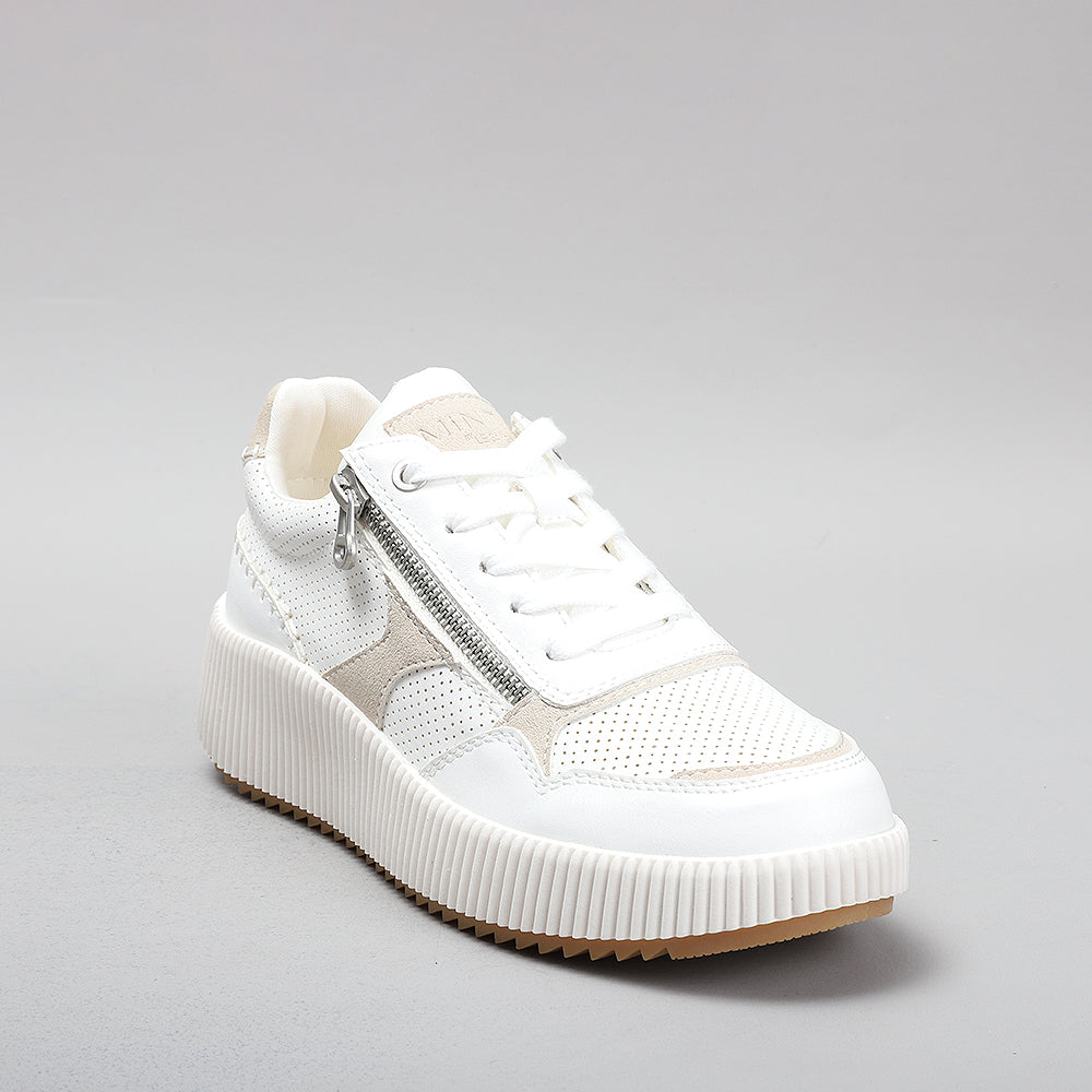 LESANSA DINA WHITE BEIGE Women Sneakers - Zeke Collection NZ