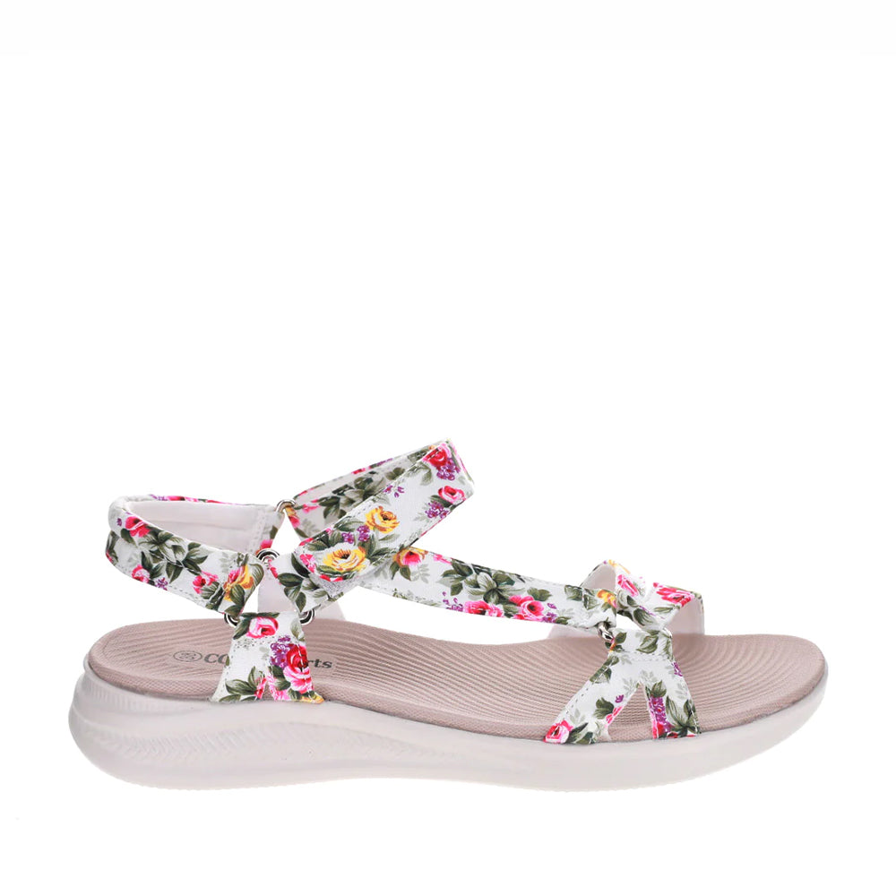 CC RESORTS FLOSS WHITE FLORAL Women Sandals - Zeke Collection NZ