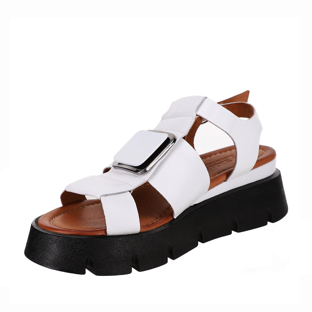 LESANSA HINDI WHITE Women Sandals - Zeke Collection NZ