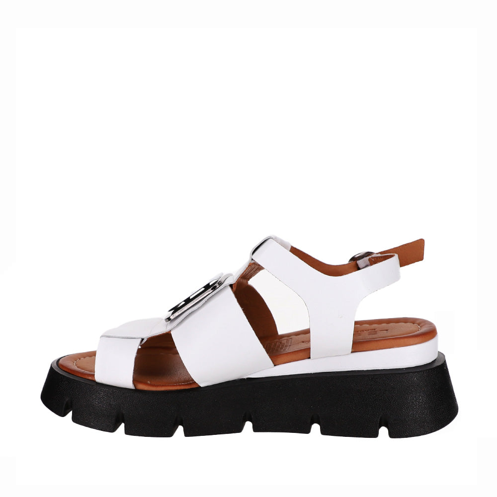 LESANSA HINDI WHITE Women Sandals - Zeke Collection NZ