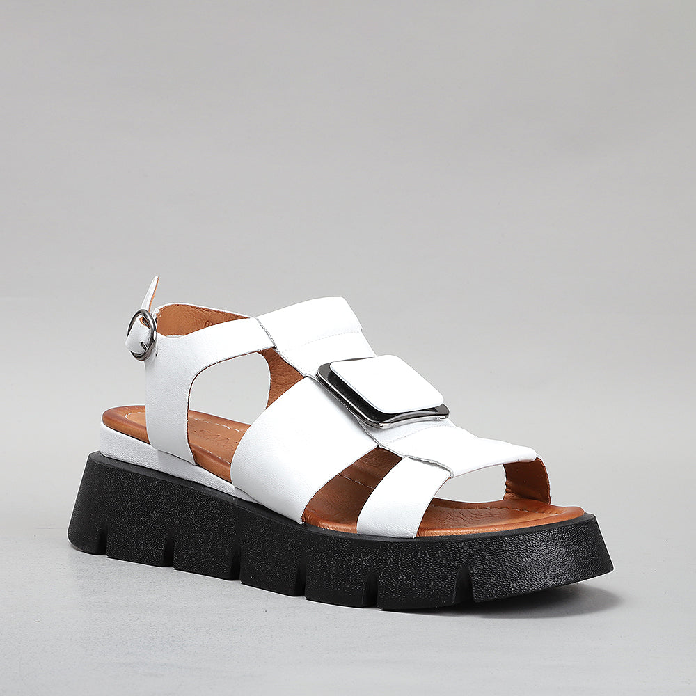 LE SANSA HINDI WHITE Women Sandals - Zeke Collection NZ