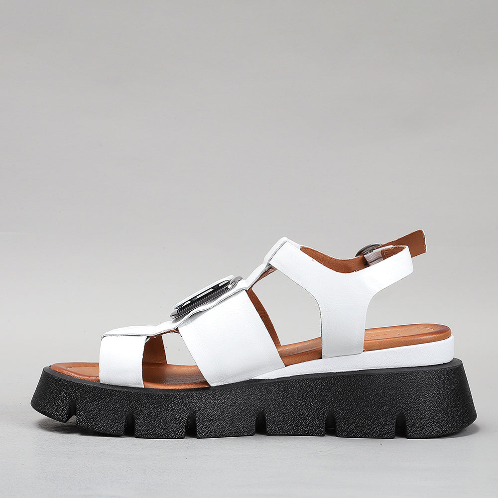 LE SANSA HINDI WHITE Women Sandals - Zeke Collection NZ