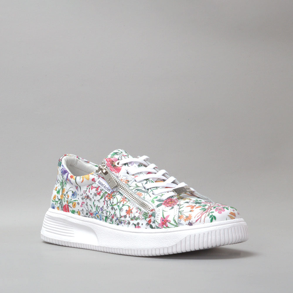 NAKED ARCHES NOBLE WHITE FLORAL Women Sneakers - Zeke Collection NZ