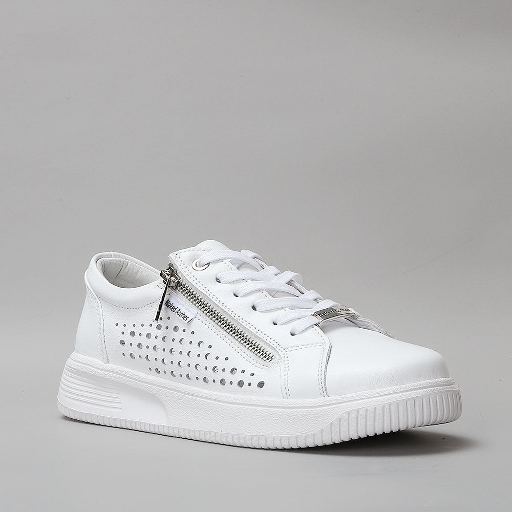 NAKED ARCHES NOBLE WHITE Women Sneakers - Zeke Collection NZ