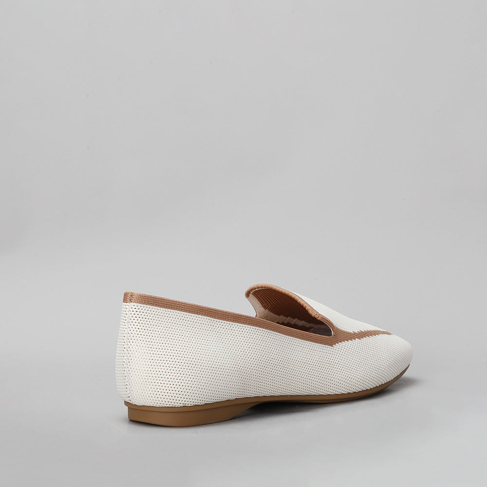 LE SANSA OLINDA CREAM TAN Women Loafers - Zeke Collection NZ