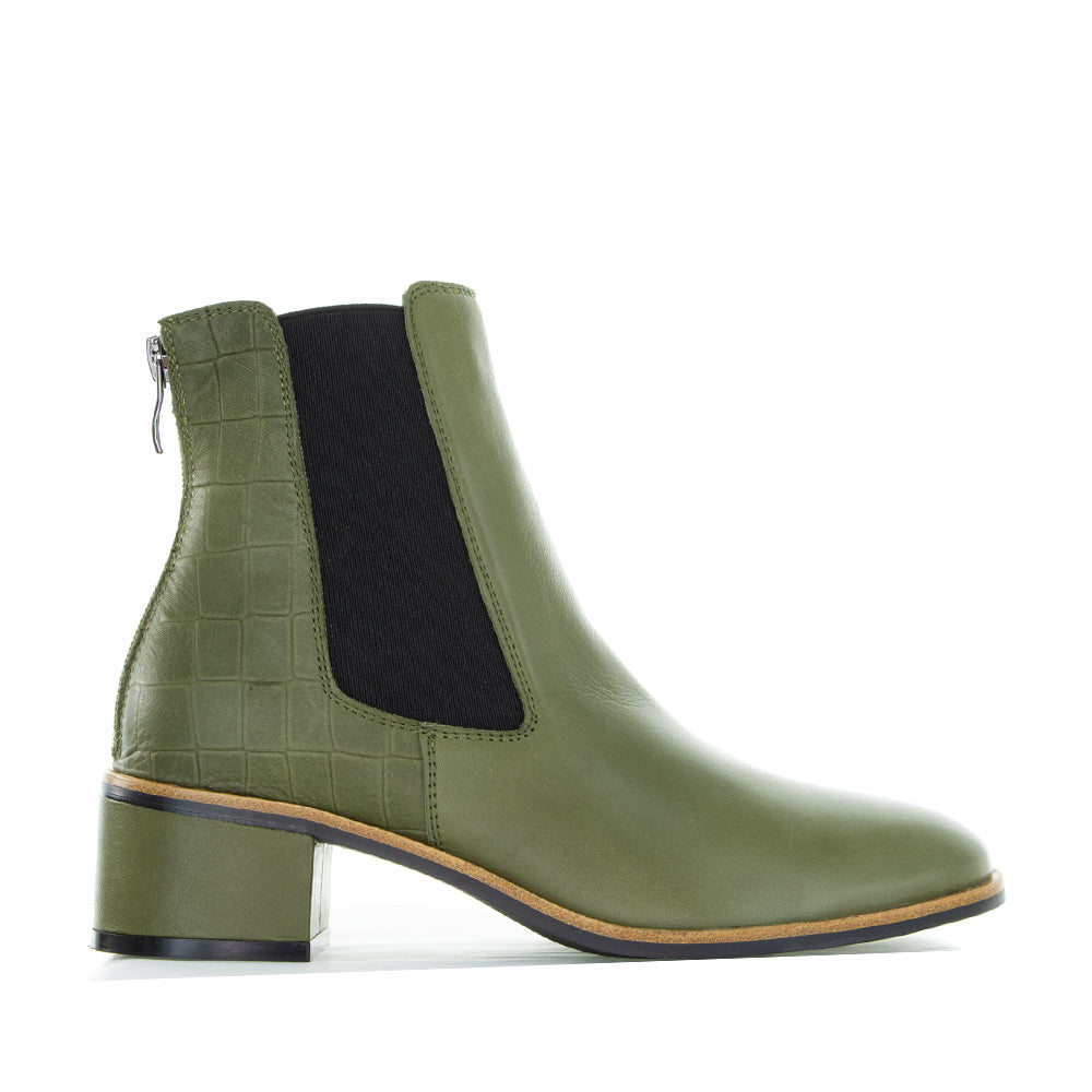 LESANSA REMTON OLIVE Women Boots - Zeke Collection NZ