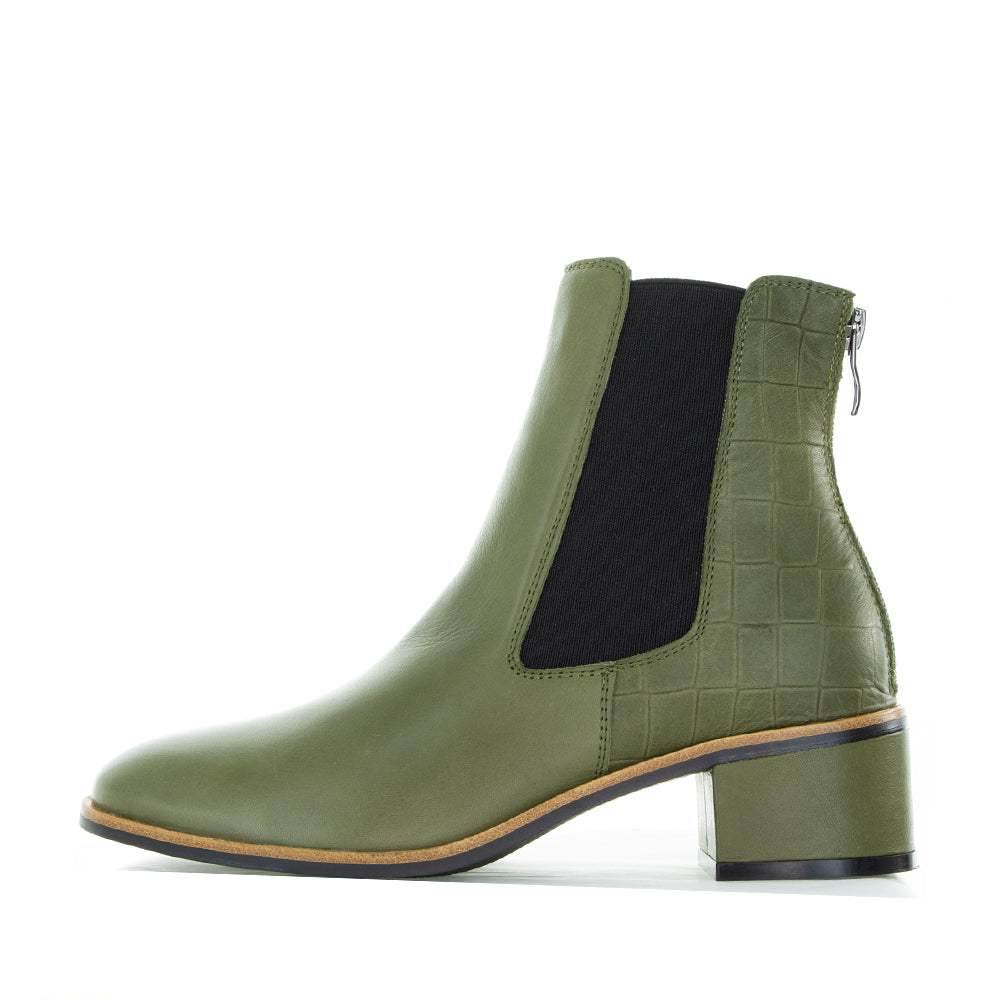 LESANSA REMTON OLIVE Women Boots - Zeke Collection NZ