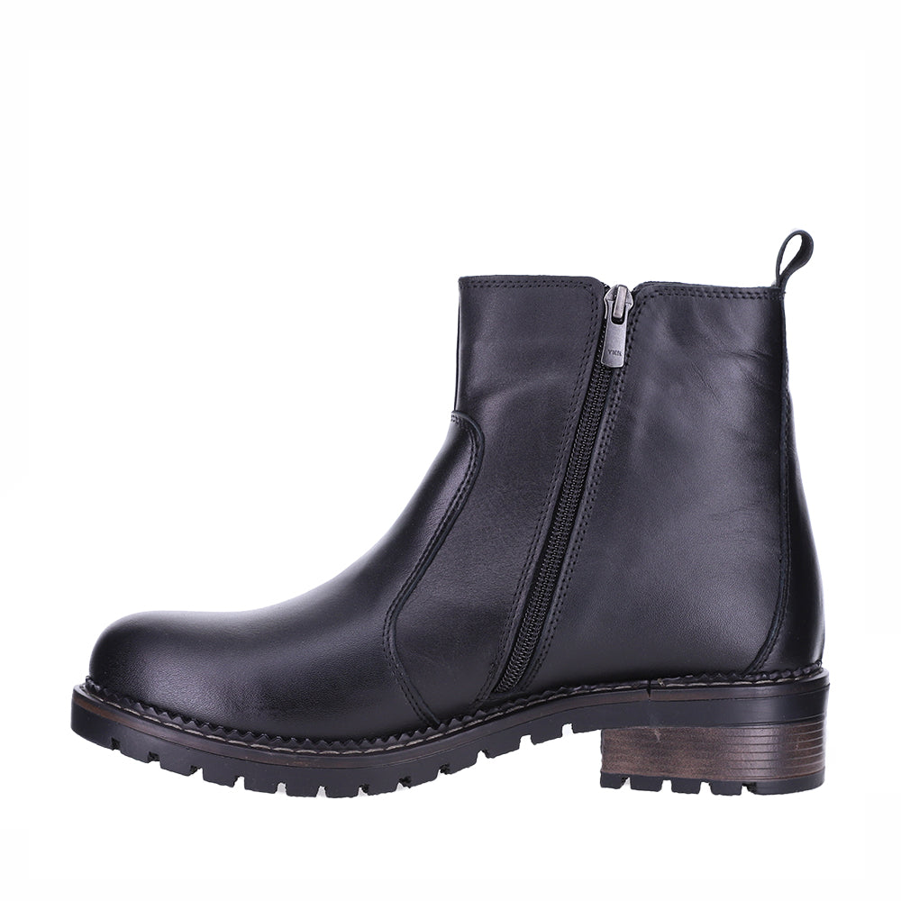 Shop Lesansa Rita Black Women Twin Zip Ankle Boot | Zeke Collection NZ