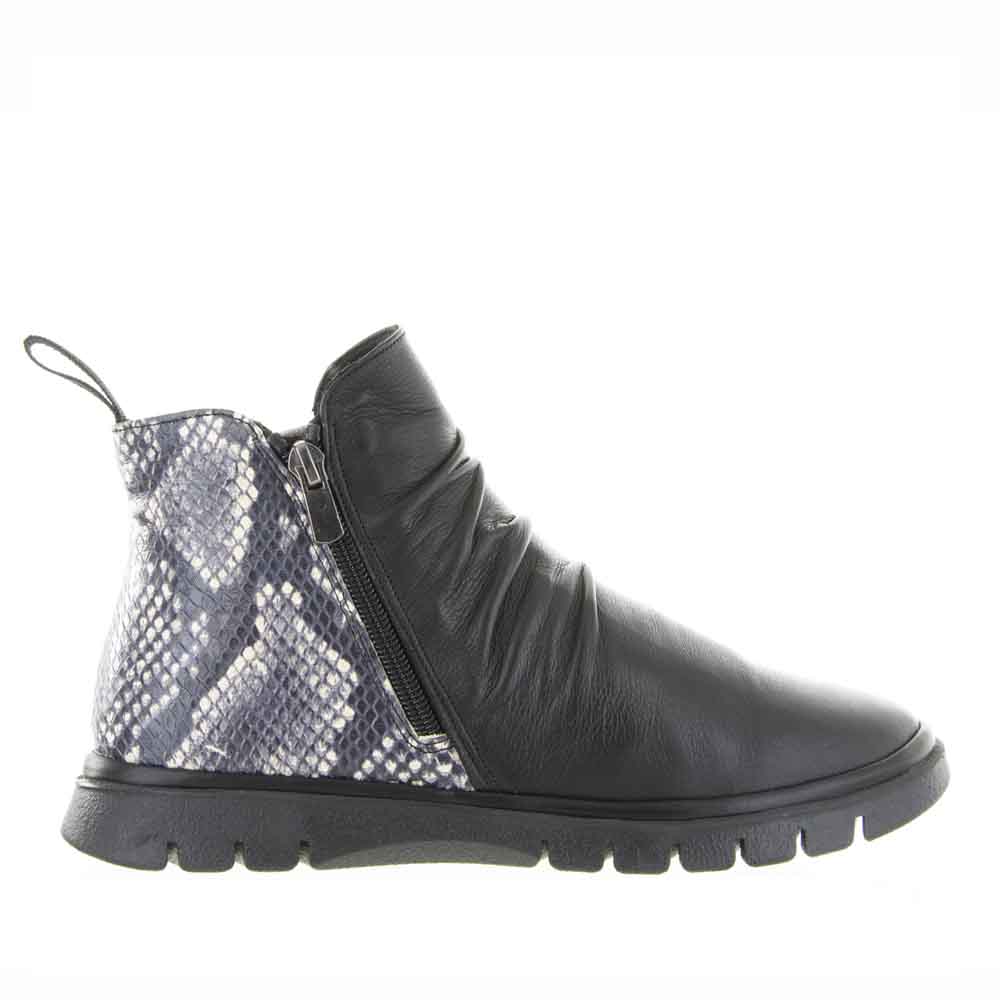 LESANSA RUBEL BLACK PRINT Women Boots - Zeke Collection NZ