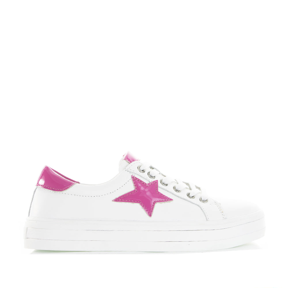 LE SANSA SAVIS WHITE PINK Women Sneakers - Zeke Collection NZ