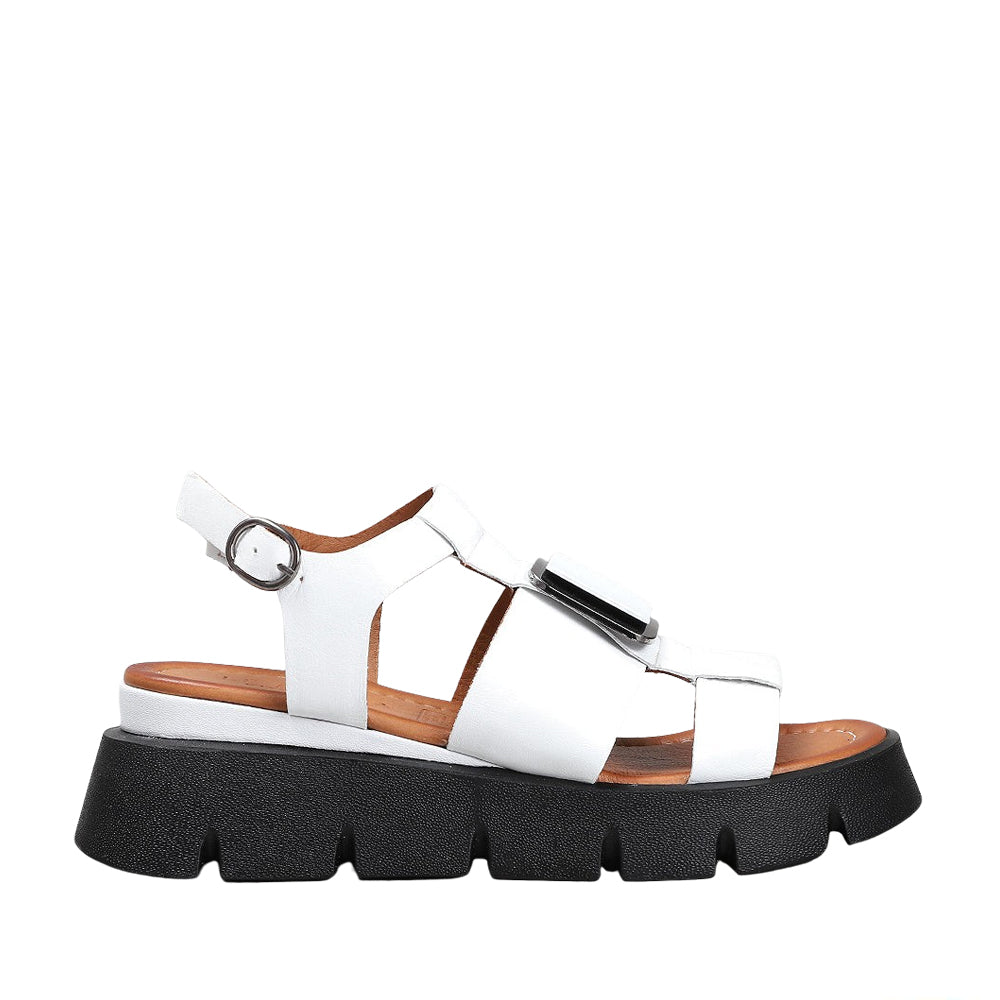 LE SANSA HINDI WHITE Women Sandals - Zeke Collection NZ