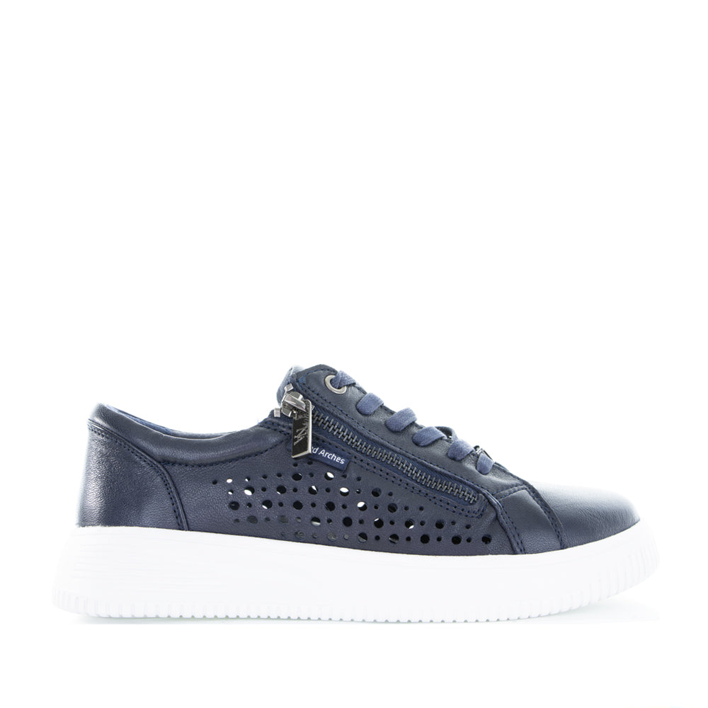 NAKED ARCHES NOBLE NAVY Women Sneakers - Zeke Collection NZ