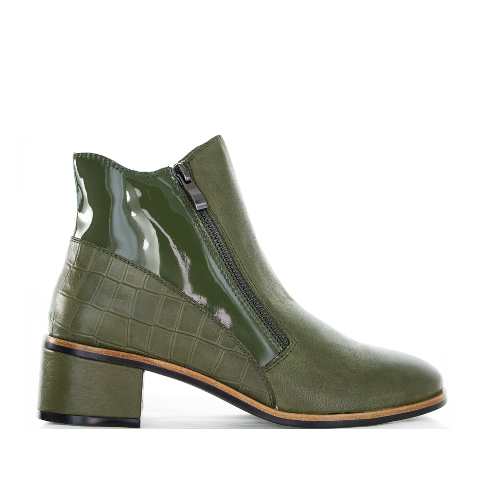 LESANSA REFINE OLIVE Women Boots - Zeke Collection NZ