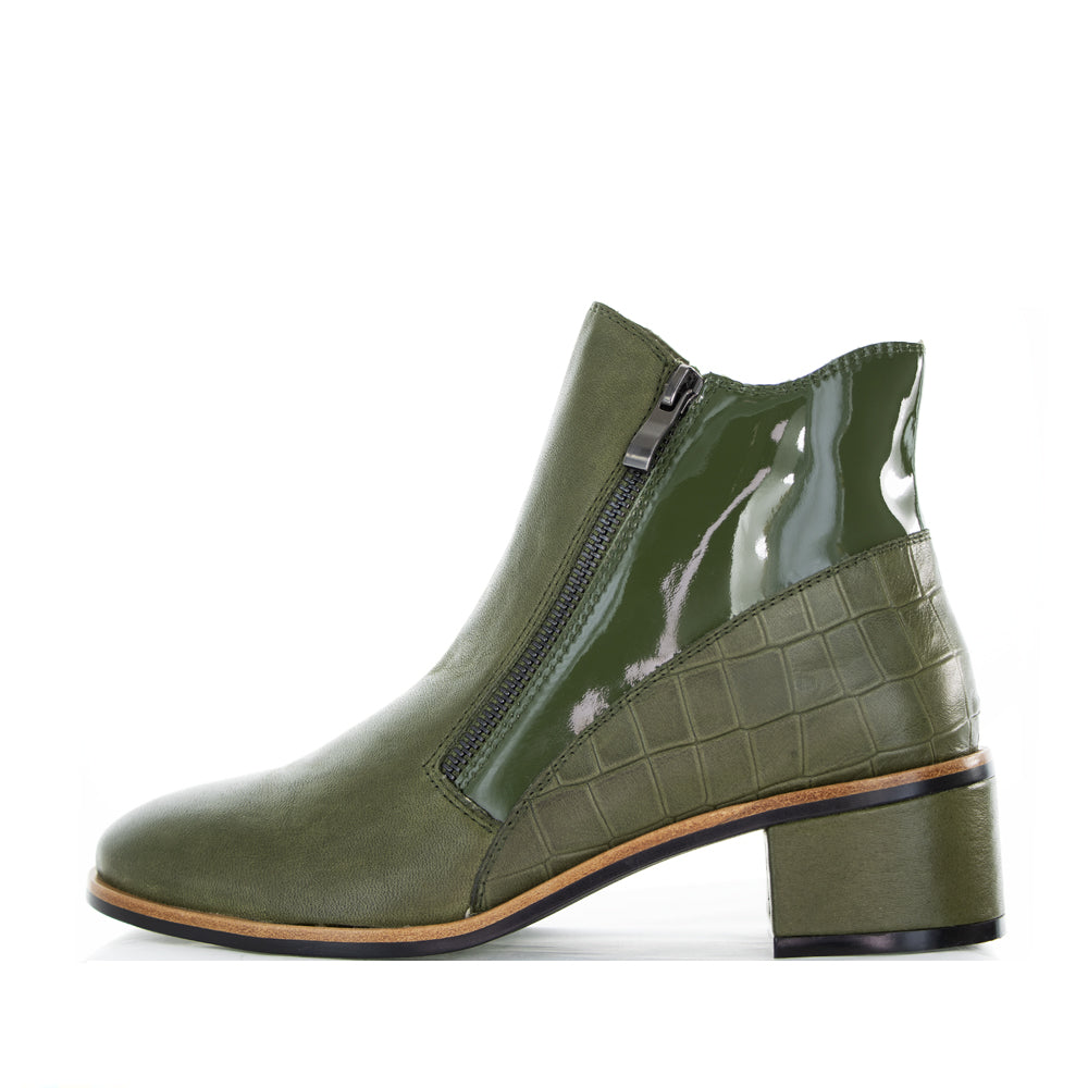 LESANSA REFINE OLIVE Women Boots - Zeke Collection NZ