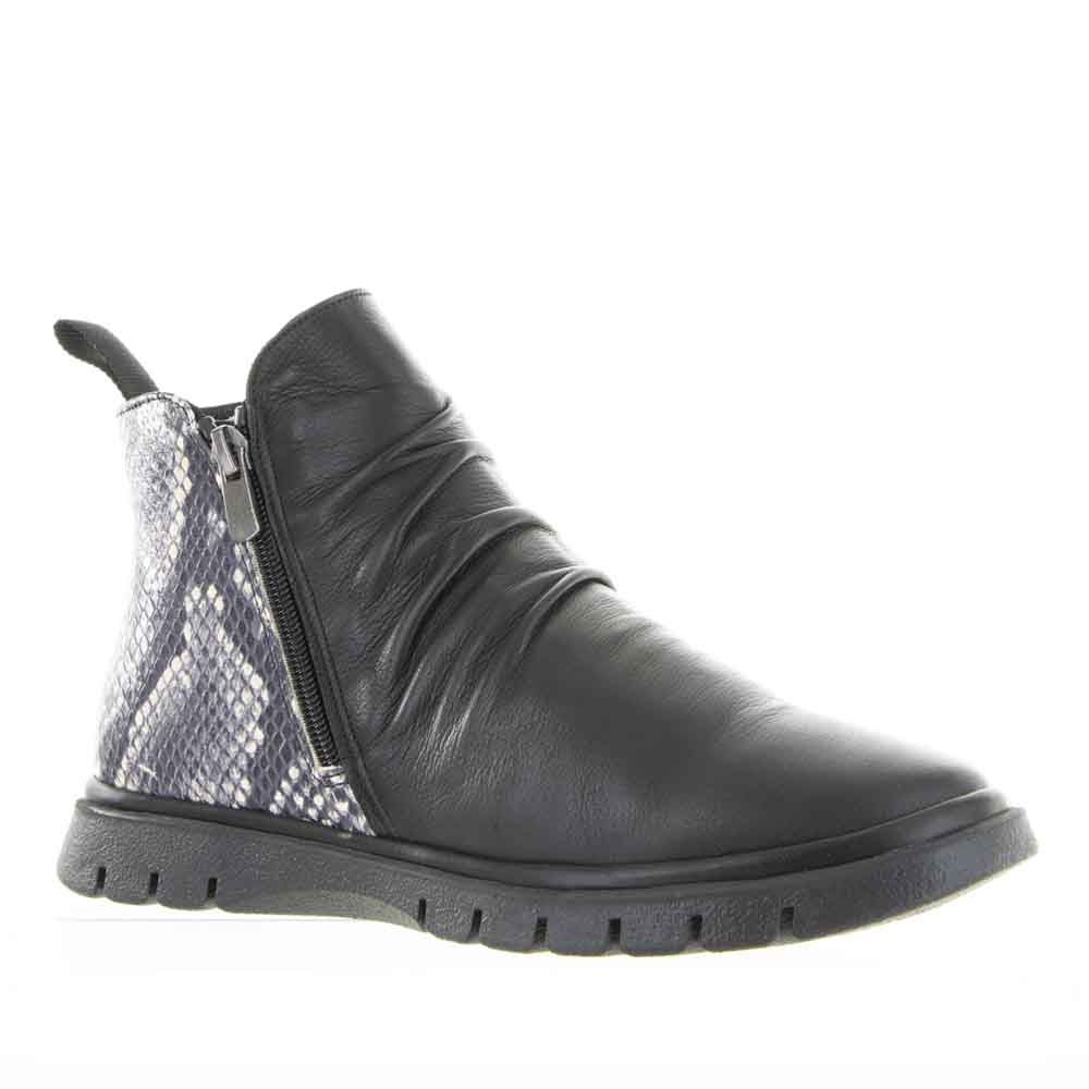 LESANSA RUBEL BLACK PRINT Women Boots - Zeke Collection NZ