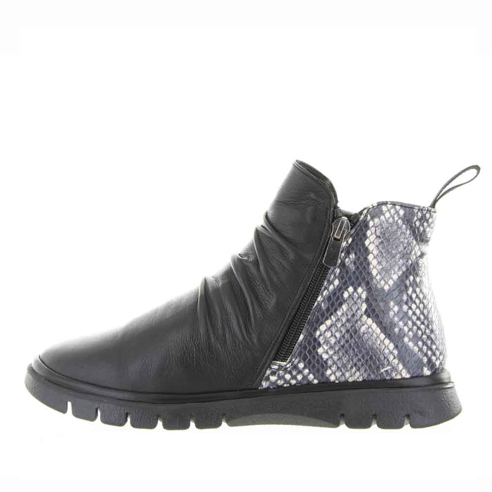 LESANSA RUBEL BLACK PRINT Women Boots - Zeke Collection NZ