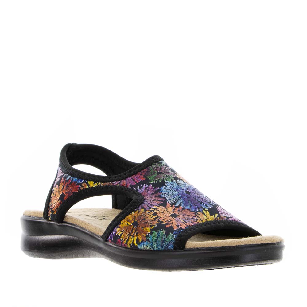 EUROFLEX TUSCANY BLACK FLORAL Women Sandals - Zeke Collection NZ