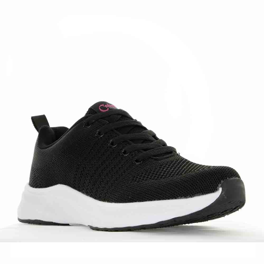 CABELLO WALKER BLACK WHITE SOLE Women Sneakers - Zeke Collection NZ