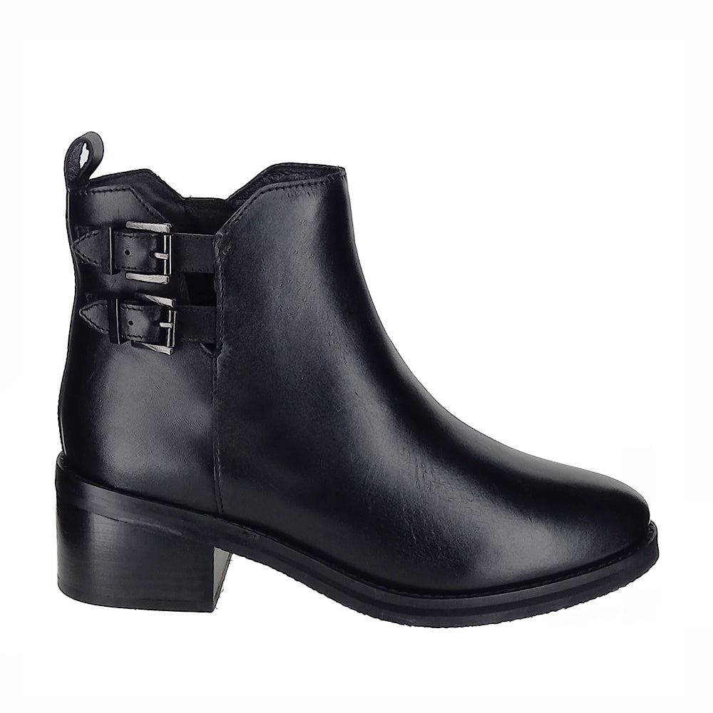 Shop Lesansa Deep Black Comfortable Women Boots | Zeke Collection NZ