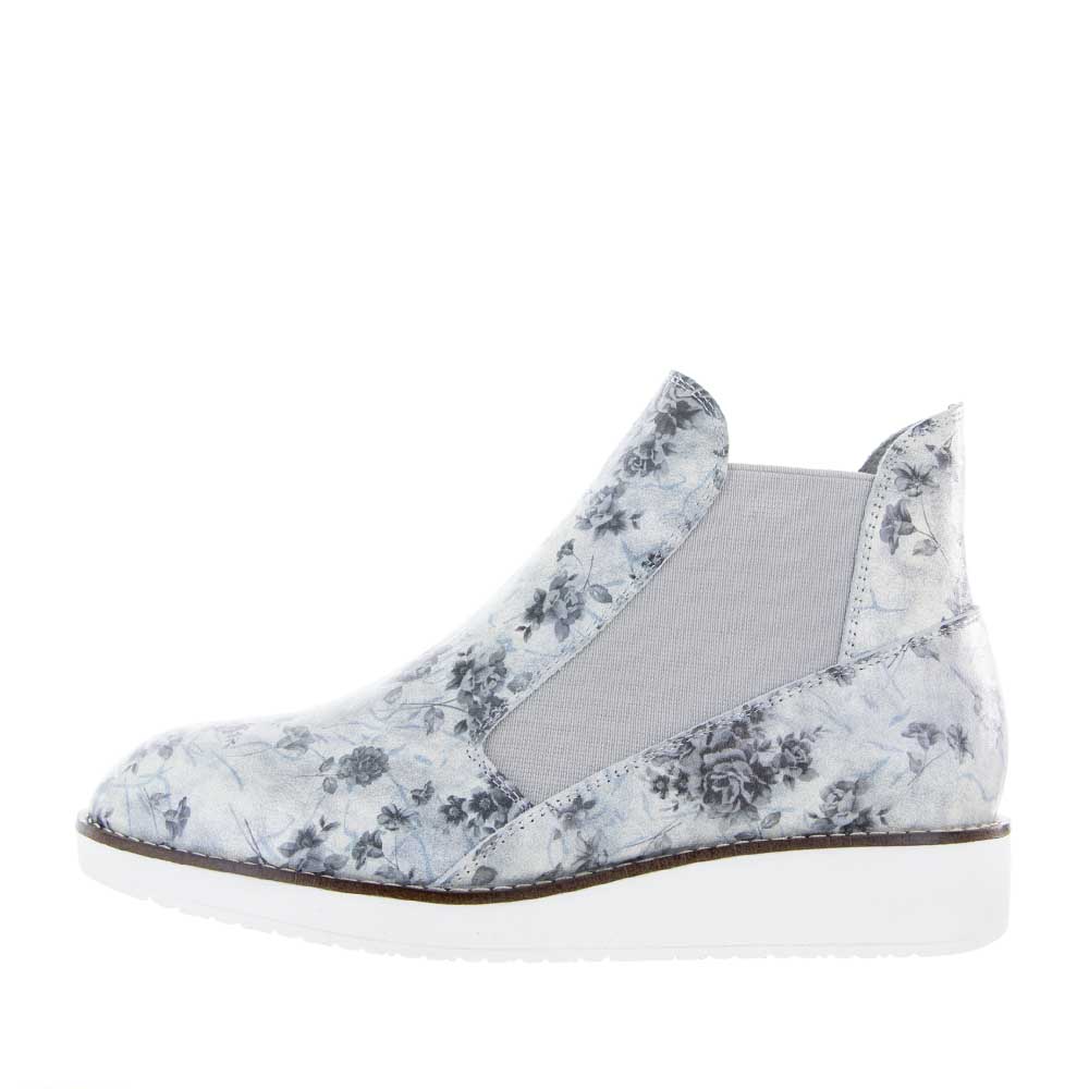 LESANSA RALLY WHITE FLORAL Women Boots - Zeke Collection NZ