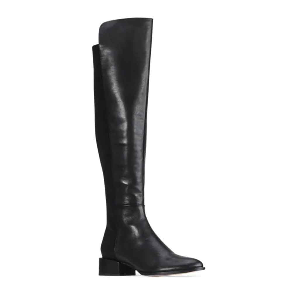 Shop Eos Casidi Black Women Leather High Boots | Zeke Collection NZ