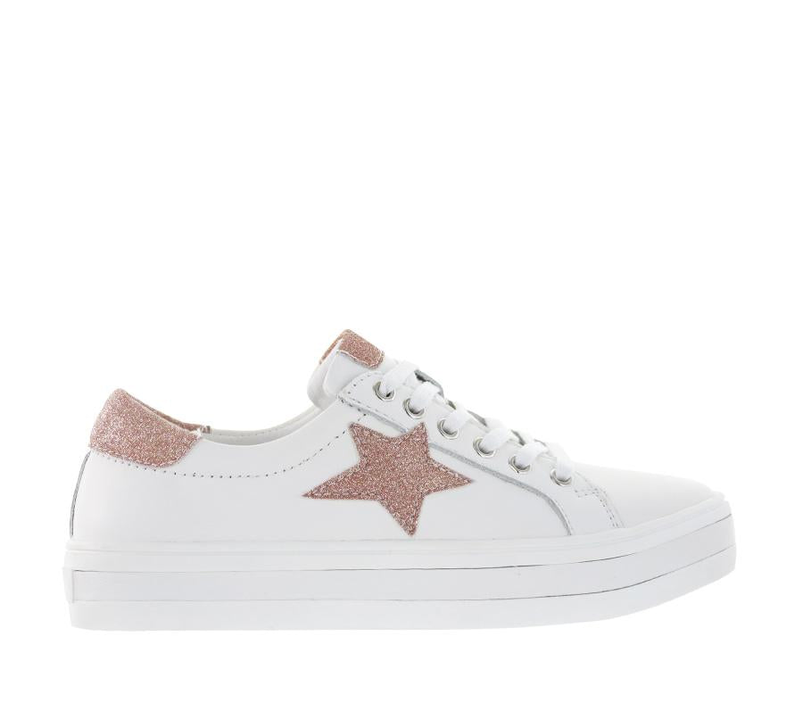 LE SANSA SAVIS WHITE/ROSEGOLD Women Sneakers - Zeke Collection