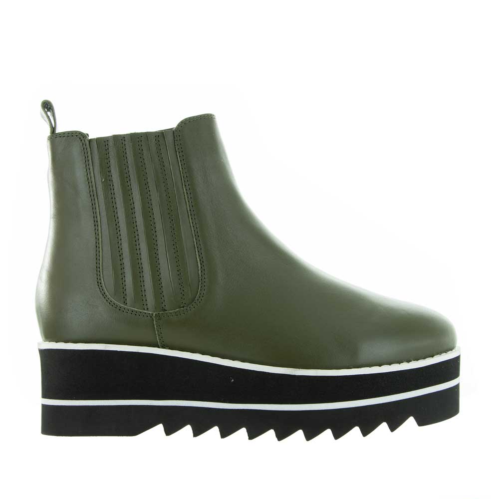 LESANSA TRINITY OLIVE Women Boots - Zeke Collection NZ