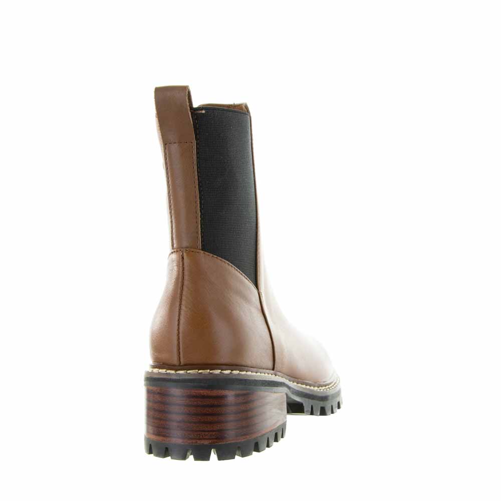 LESANSA ZINA Cognac Women Boots - Zeke Collection NZ